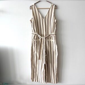 Madewell Striped Pull-On Jumpsuit Womens Medium